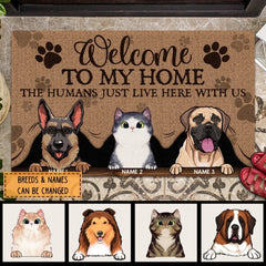 Pawzity Welcome To Our Home Front Door Mat_