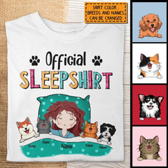 Official Sleep Shirt_ Girl And Her Cats & Do