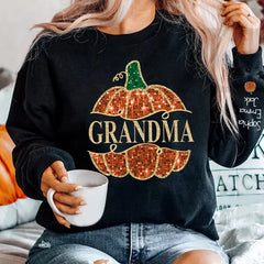 Grandma Pumpkin And Grandkids Sweatshirt