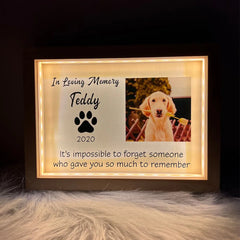 It's Impossible To Forget Someone Who Gave You So Much To Remember - Personalized Frame Light Box