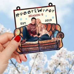 Custom Photo Gifts For Couple Christmas Ornament 02