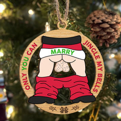 Personalized Funny Christmas Gifts For Him Wood Ornament