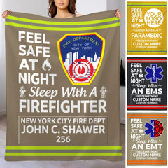 EMT Firefighter Gifts - Feel Safe At Night S