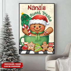 Grandma's Sweet Treats - Personalized Christmas Poster