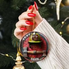 Personalized Gifts For Firefighter Ceramic Ornament