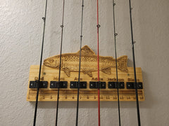 Personalized Fishing Rod Rack and Holder