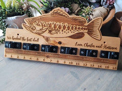 Personalized Fishing Rod Rack and Holder